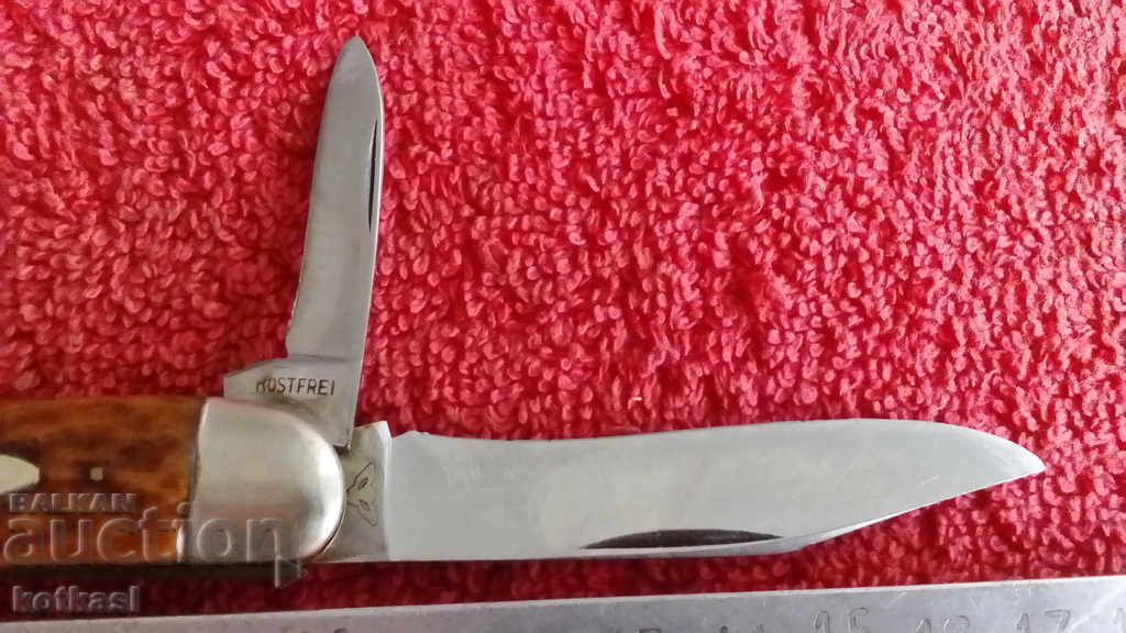 Delivery of Old pocket knife marked Delivery of Old pocket knife marked