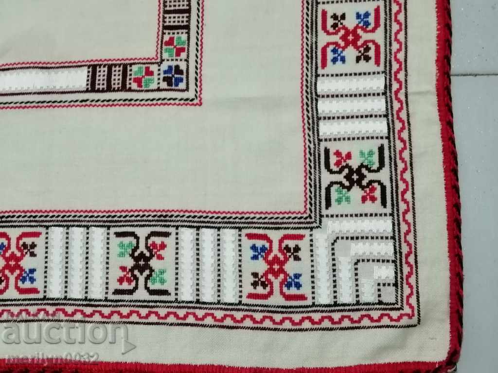 Old embroidered cardboard, tablecloth, millet, Bulgarian embroidery - 7 Old embroidered cardboard, tablecloth, millet, Bulgarian embroidery - 7