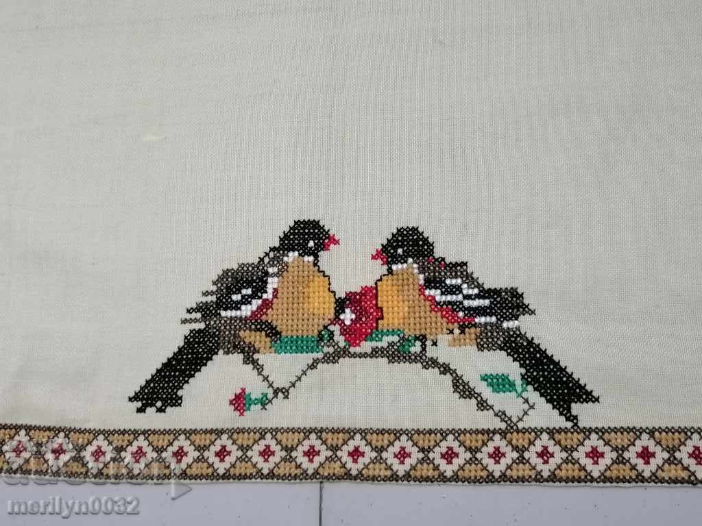 Old embroidered cardboard, tablecloth, millet, Bulgarian embroidery with price 48.00 BGN | € 24.54 Old embroidered cardboard, tablecloth, millet, Bulgarian embroidery with price 48.00 BGN | € 24.54