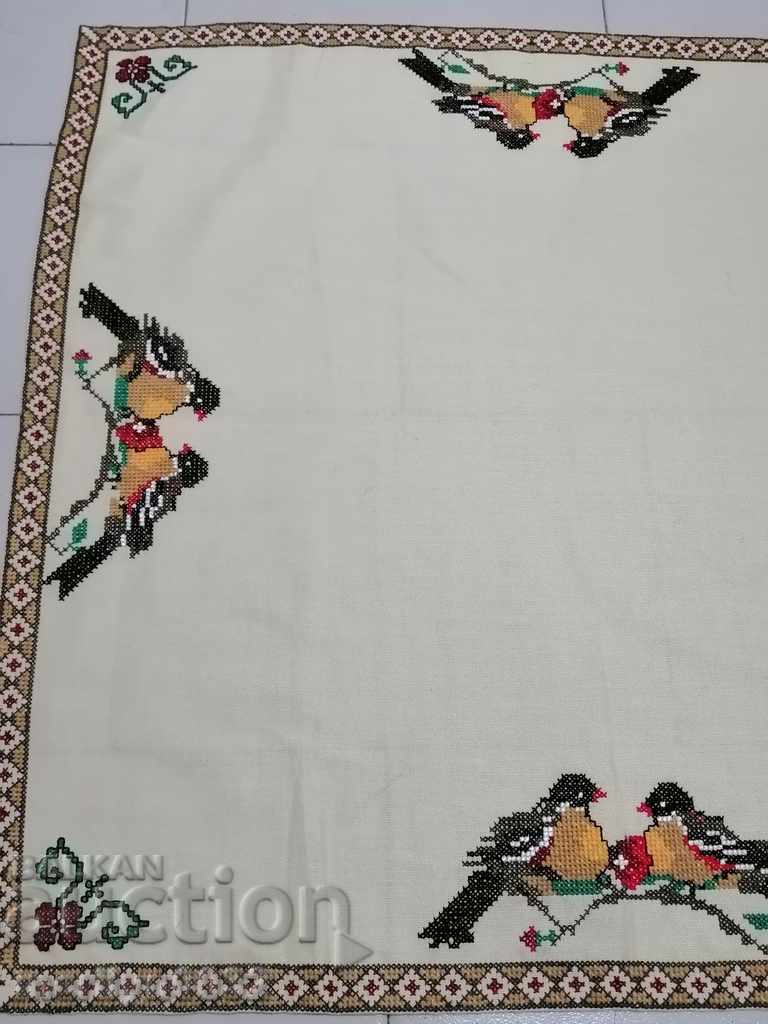 Old embroidered cardboard, tablecloth, millet, Bulgarian embroidery - 6 Old embroidered cardboard, tablecloth, millet, Bulgarian embroidery - 6