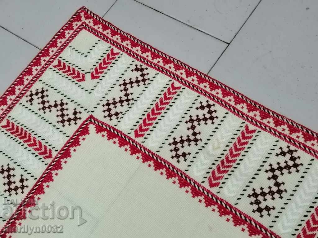 Old embroidered cardboard, tablecloth, millet, Bulgarian embroidery with price 48.00 BGN | € 24.54 Old embroidered cardboard, tablecloth, millet, Bulgarian embroidery with price 48.00 BGN | € 24.54