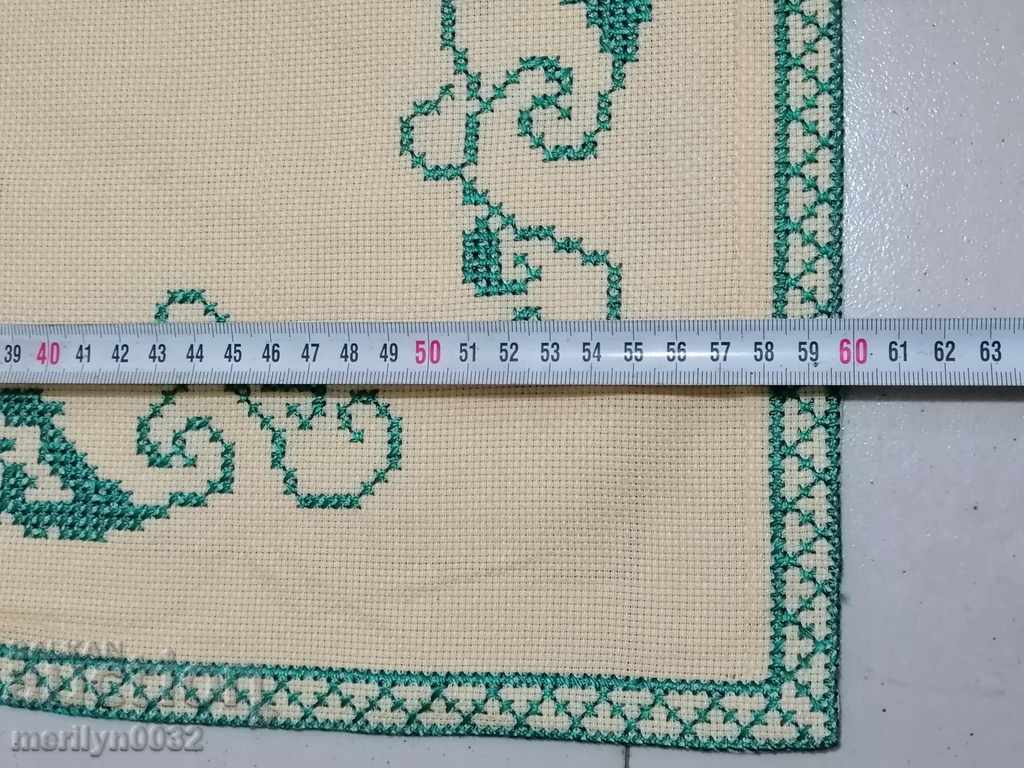 Old embroidered cardboard, tablecloth, millet, Bulgarian embroidery with price 38.00 BGN | € 19.43 Old embroidered cardboard, tablecloth, millet, Bulgarian embroidery with price 38.00 BGN | € 19.43