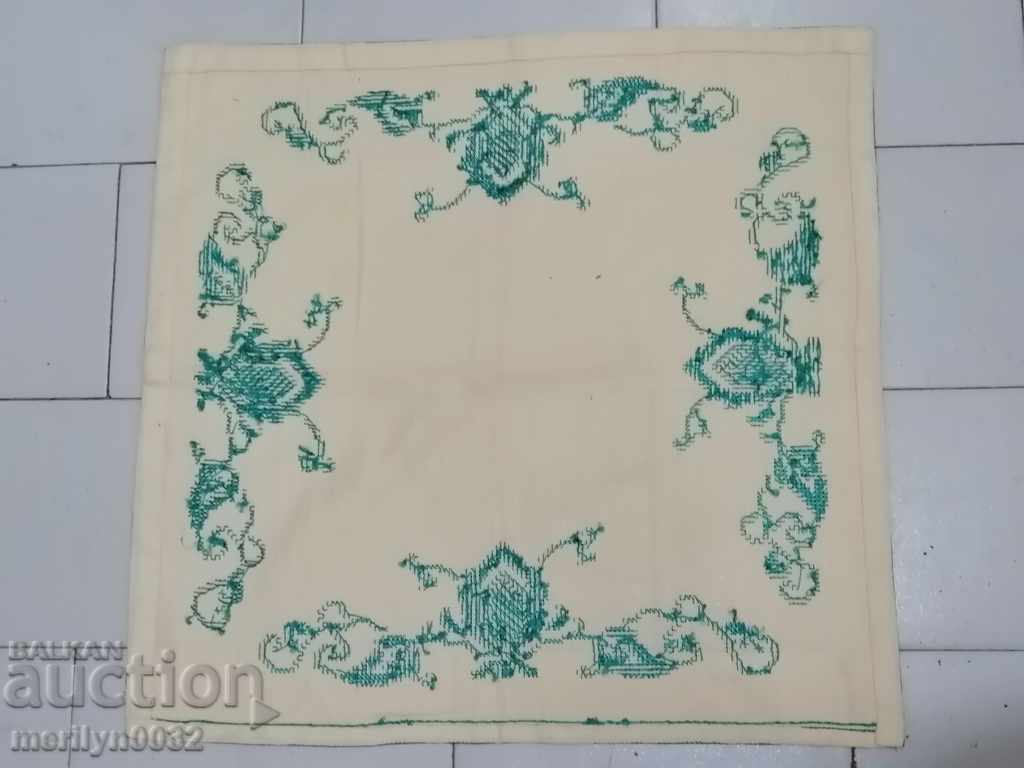 Old embroidered cardboard, tablecloth, millet, Bulgarian embroidery - 5 Old embroidered cardboard, tablecloth, millet, Bulgarian embroidery - 5