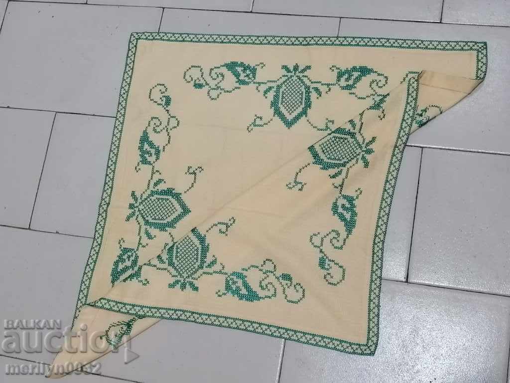 Old embroidered cardboard, tablecloth, millet, Bulgarian embroidery - 7 Old embroidered cardboard, tablecloth, millet, Bulgarian embroidery - 7