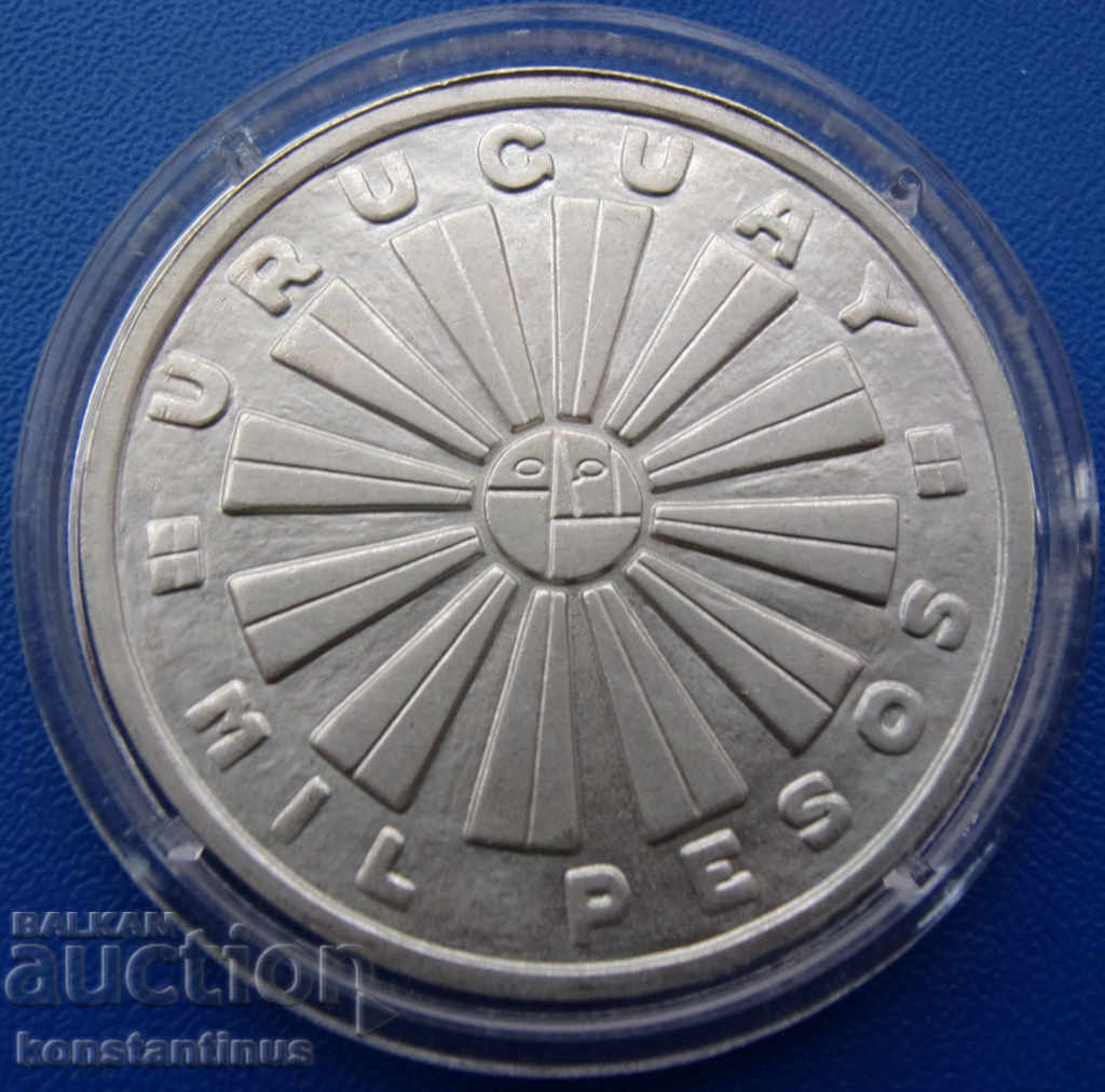Uruguay 1000 Pesos 1969 UNC Rare cu preț € 33.23 | 64.99 BGN Uruguay 1000 Pesos 1969 UNC Rare cu preț € 33.23 | 64.99 BGN