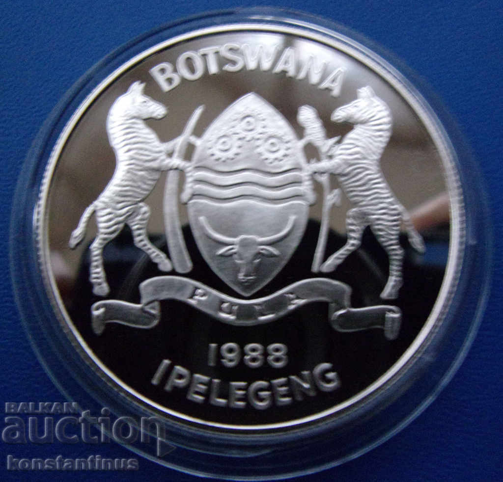 Botswana 5 Pula 1988 cu certificare UNC PROOF Rare cu preț € 38.35 | 75.01 BGN