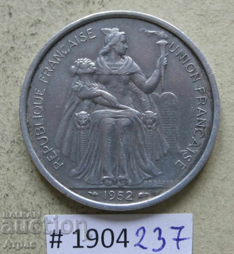5 Franci 1952 Noua Caledonie cu preț € 3.02 | 5.91 BGN
