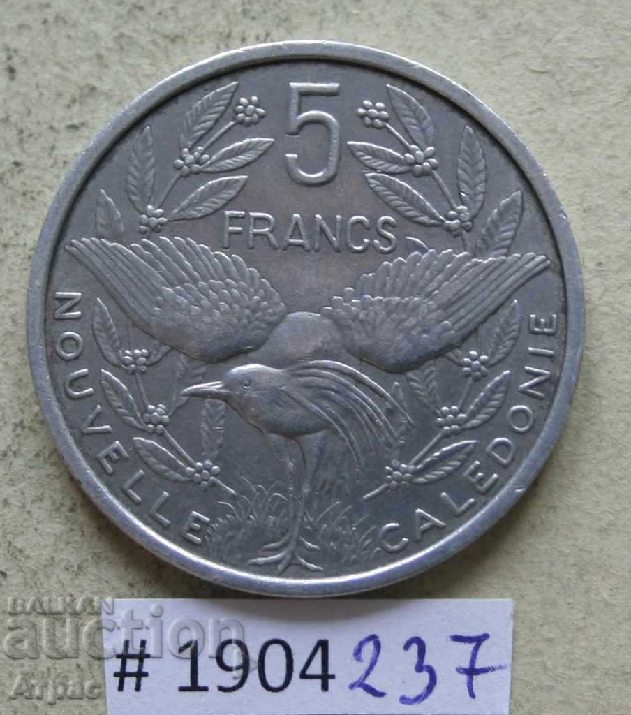 5 Franci 1952 Noua Caledonie