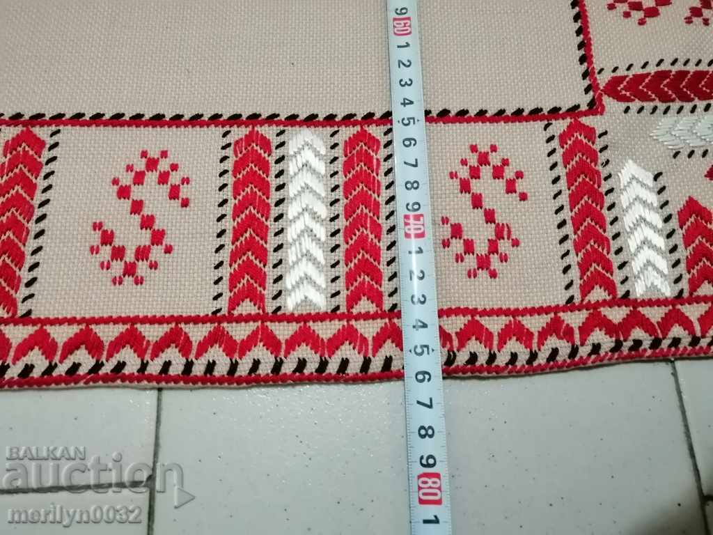 Old embroidered cardboard, tablecloth, millet, Bulgarian embroidery - 5 Old embroidered cardboard, tablecloth, millet, Bulgarian embroidery - 5