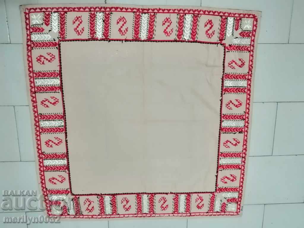 Old embroidered cardboard, tablecloth, millet, Bulgarian embroidery - 7 Old embroidered cardboard, tablecloth, millet, Bulgarian embroidery - 7