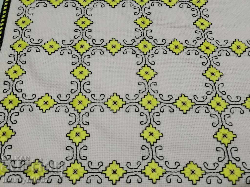 Old embroidered cardboard, tablecloth, millet, Bulgarian embroidery with price 48.00 BGN | € 24.54 Old embroidered cardboard, tablecloth, millet, Bulgarian embroidery with price 48.00 BGN | € 24.54
