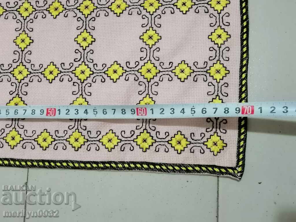 Old embroidered cardboard, tablecloth, millet, Bulgarian embroidery - 5 Old embroidered cardboard, tablecloth, millet, Bulgarian embroidery - 5