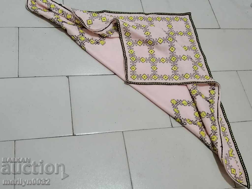 Old embroidered cardboard, tablecloth, millet, Bulgarian embroidery - 7 Old embroidered cardboard, tablecloth, millet, Bulgarian embroidery - 7