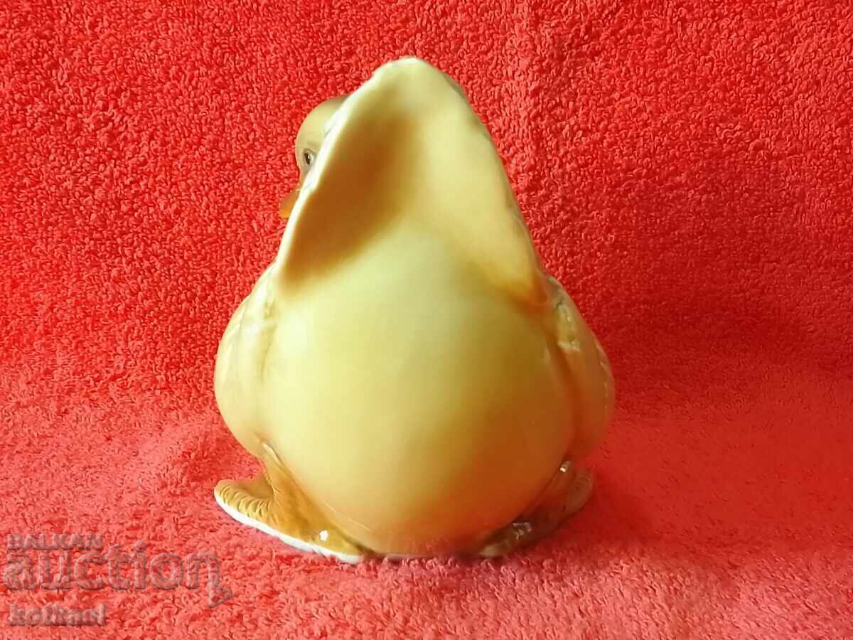 Figurină veche din porțelan marcată Duckling Duck - 5