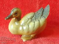Figurină veche din porțelan marcată Duckling Duck