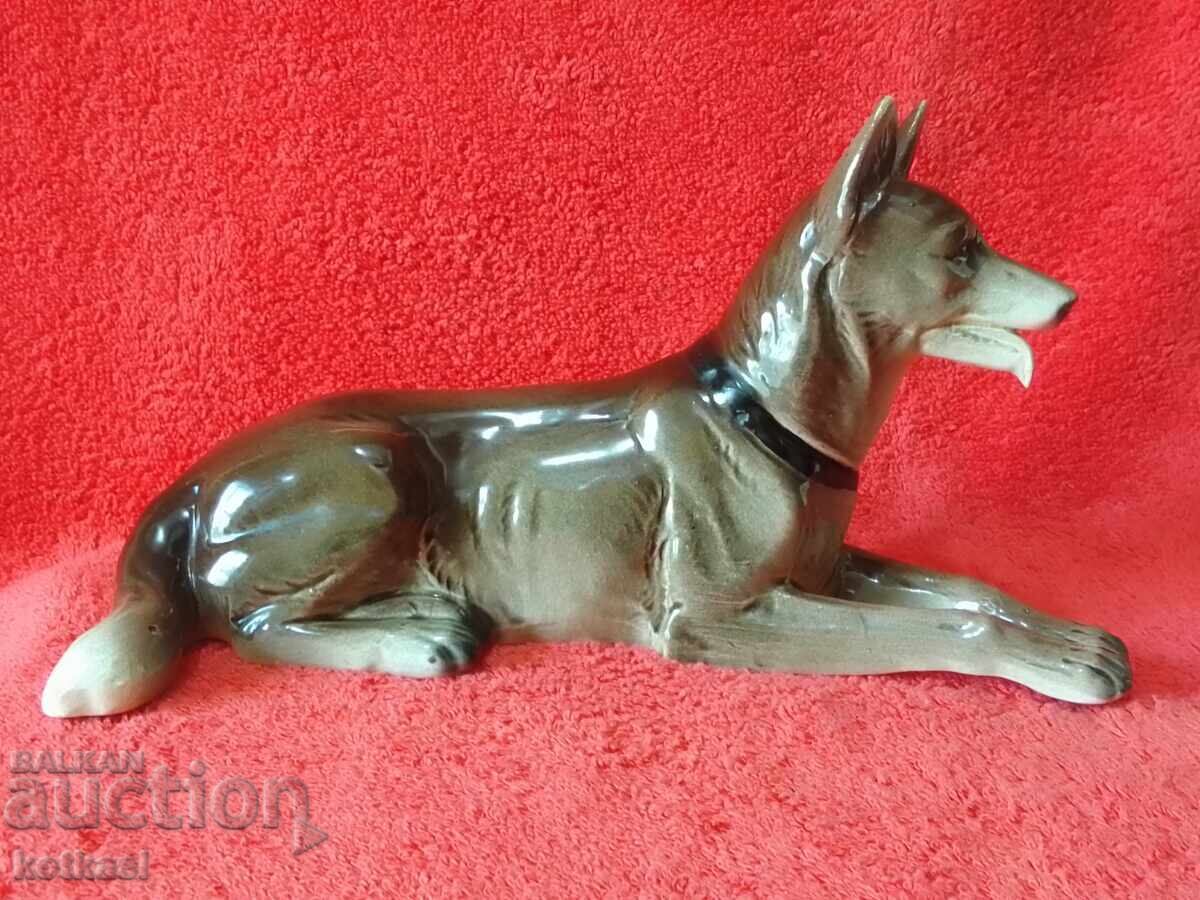 Old porcelain dog figure marked Germany Old porcelain dog figure marked Germany