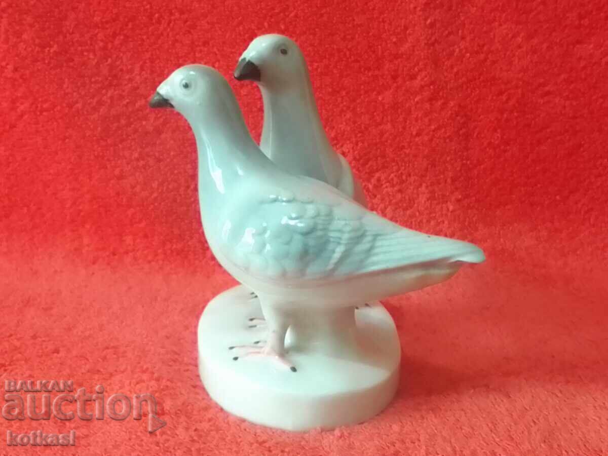 Old porcelain figure Couple Two Doves Germany marked with price 65.50 BGN | € 33.49 Old porcelain figure Couple Two Doves Germany marked with price 65.50 BGN | € 33.49