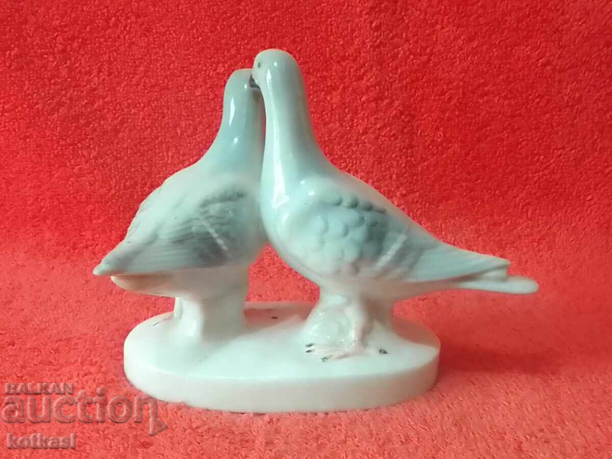 Auction Old porcelain figure Couple Two Doves Germany marked Auction Old porcelain figure Couple Two Doves Germany marked