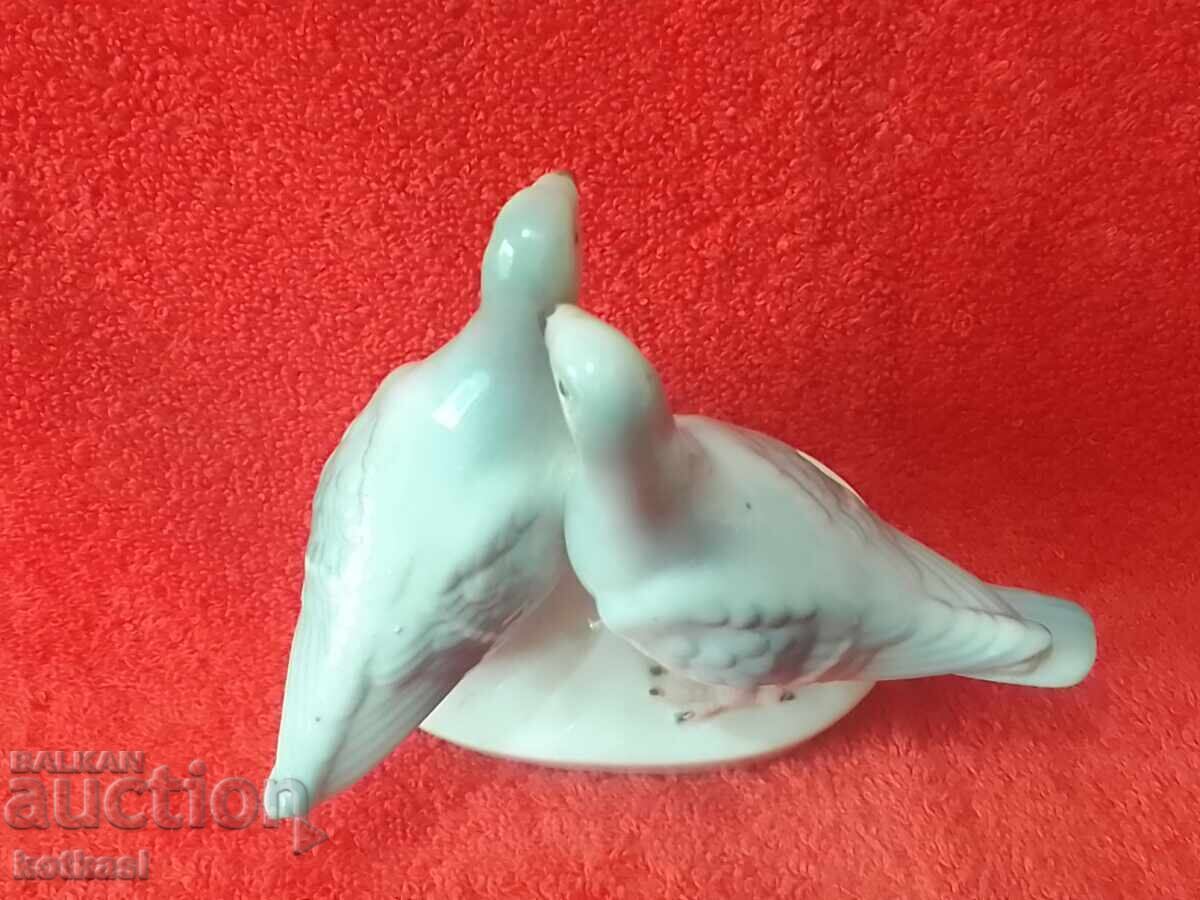 Old porcelain figure Couple Two Doves Germany marked - 5 Old porcelain figure Couple Two Doves Germany marked - 5