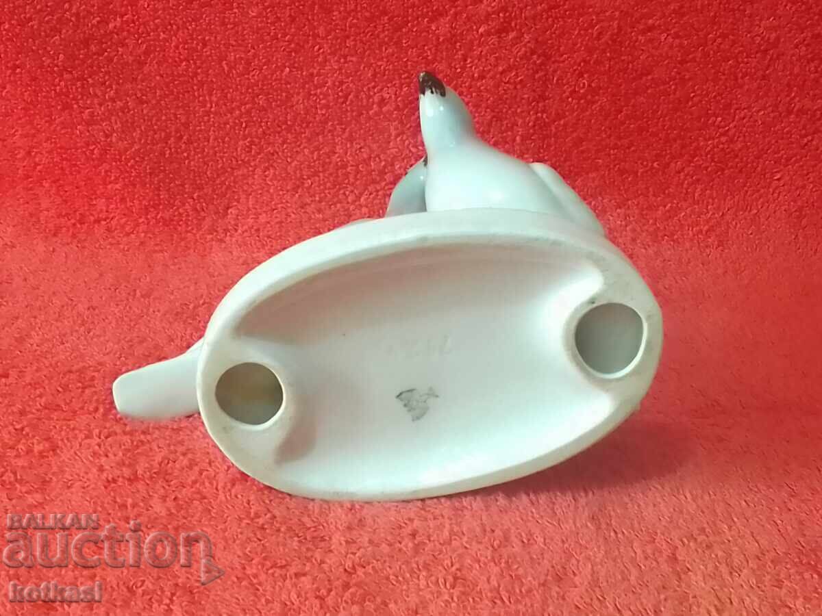 Old porcelain figure Couple Two Doves Germany marked - 6 Old porcelain figure Couple Two Doves Germany marked - 6