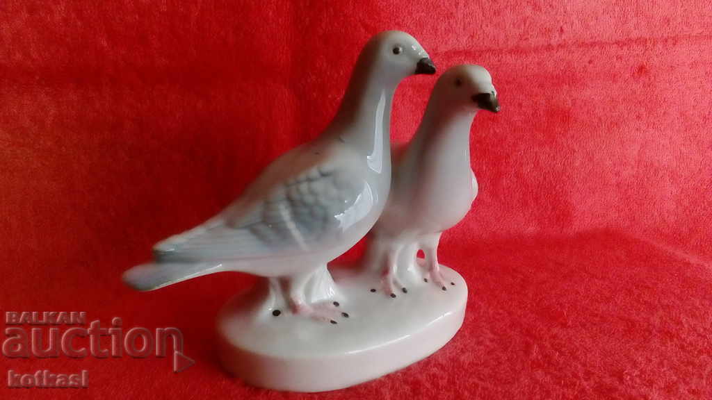 Old porcelain figure Couple Two Doves Germany marked