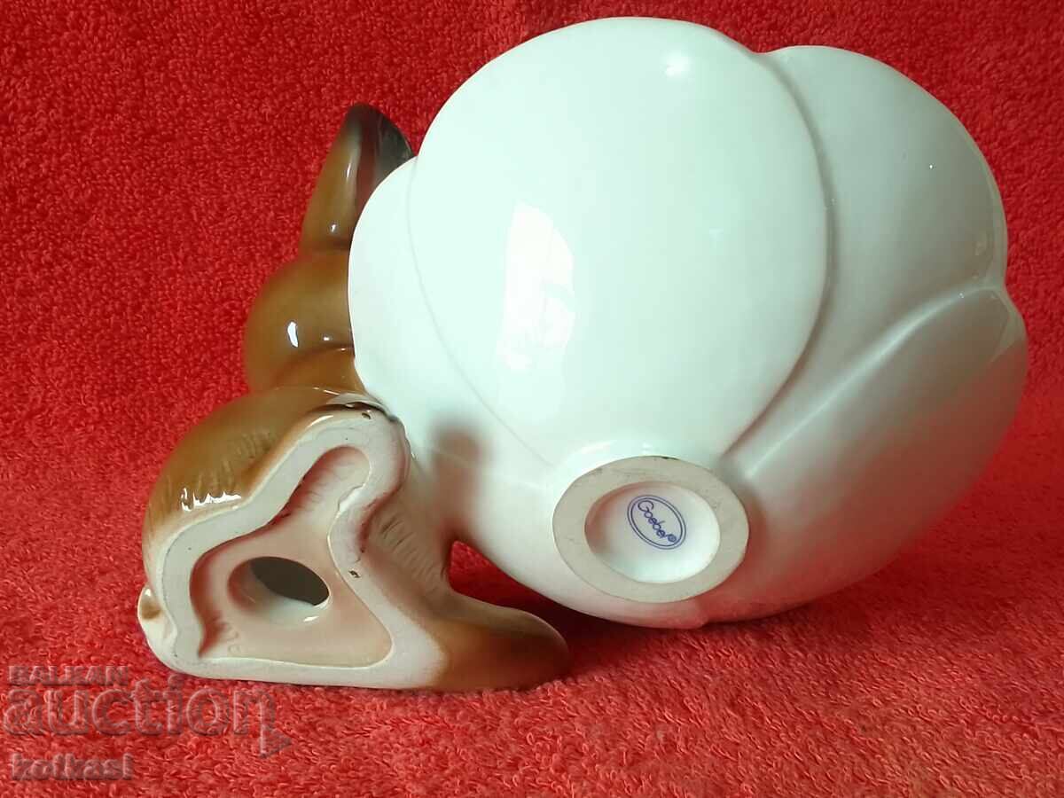 Παλιά πορσελάνινη φιγούρα Γερμανία Goebel Κουνέλι με λουλούδι - 7 Παλιά πορσελάνινη φιγούρα Γερμανία Goebel Κουνέλι με λουλούδι - 7