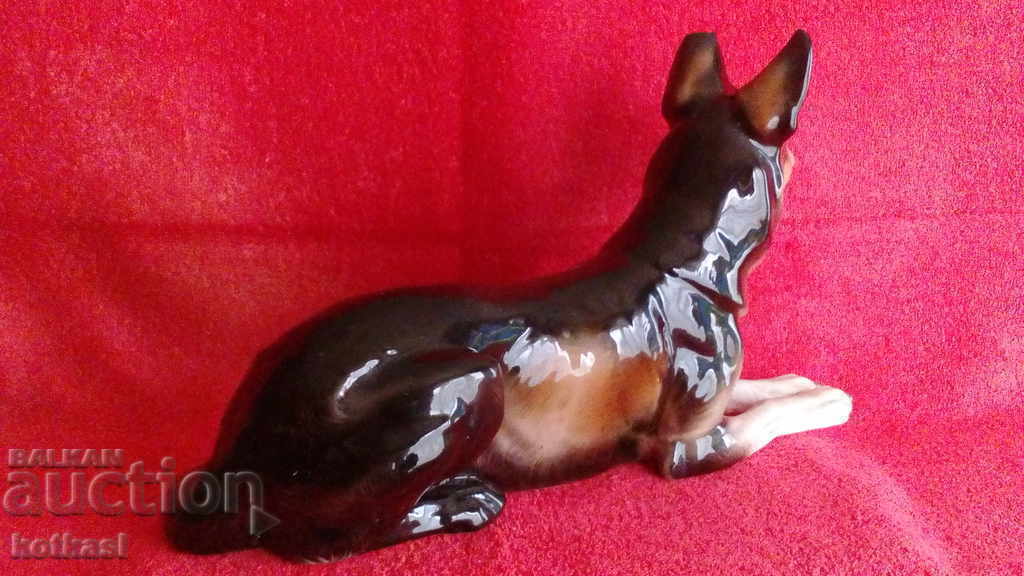 Old large porcelain figure Germany marked Dog with price 55.50 BGN | € 28.38 Old large porcelain figure Germany marked Dog with price 55.50 BGN | € 28.38
