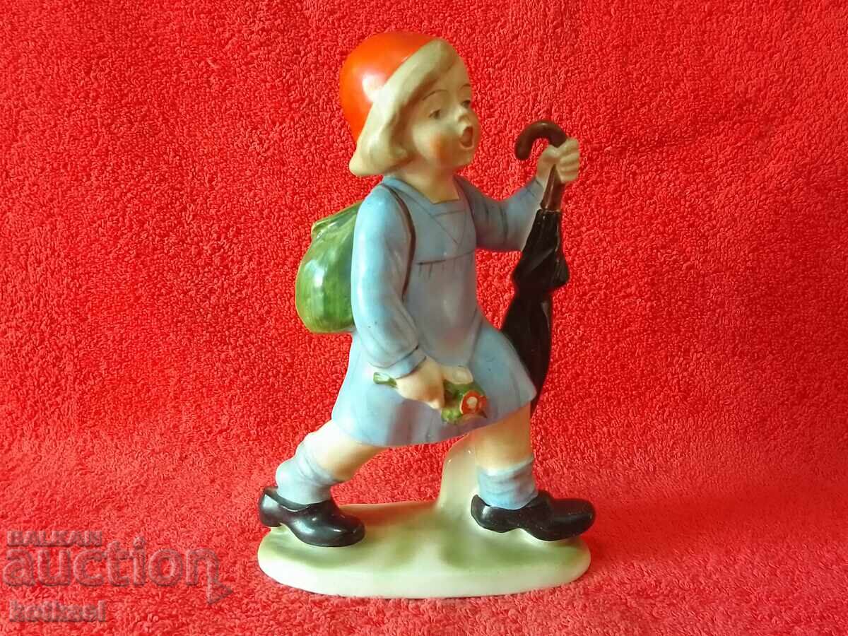 Old porcelain figure Germany marked Umbrella Boy with price 95.50 BGN | € 48.83 Old porcelain figure Germany marked Umbrella Boy with price 95.50 BGN | € 48.83