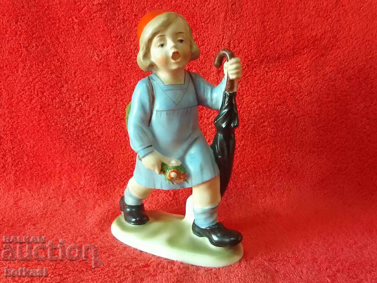 Old porcelain figure Germany marked Umbrella Boy Old porcelain figure Germany marked Umbrella Boy