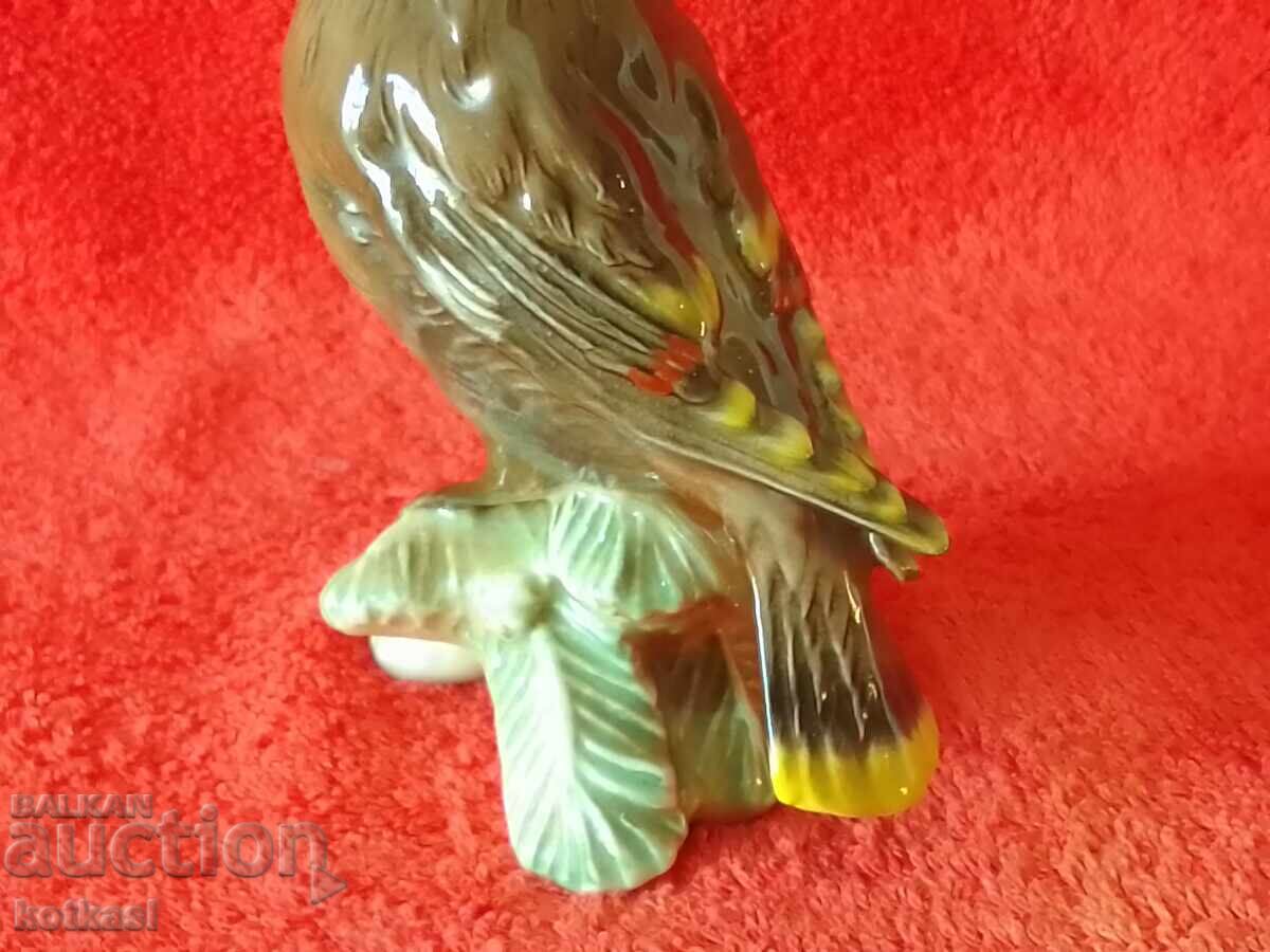 Old colored porcelain figure Bird Goebel markings - 7