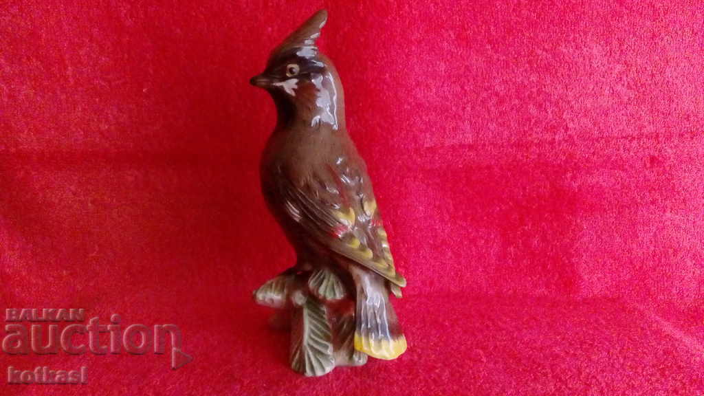 Old colored porcelain figure Bird Goebel markings