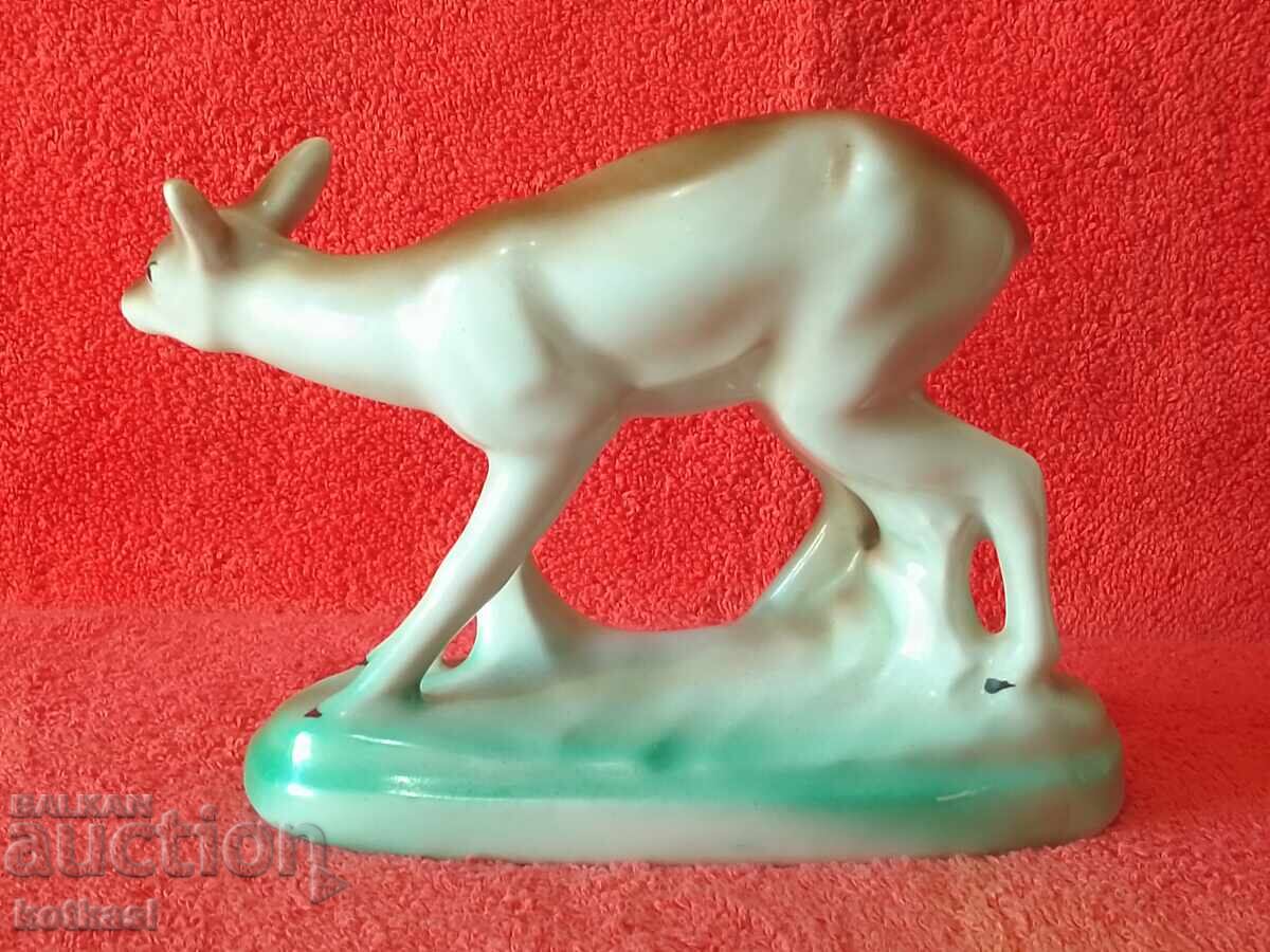 Delivery of Old Bulgarian porcelain figure Roe Deer Doe