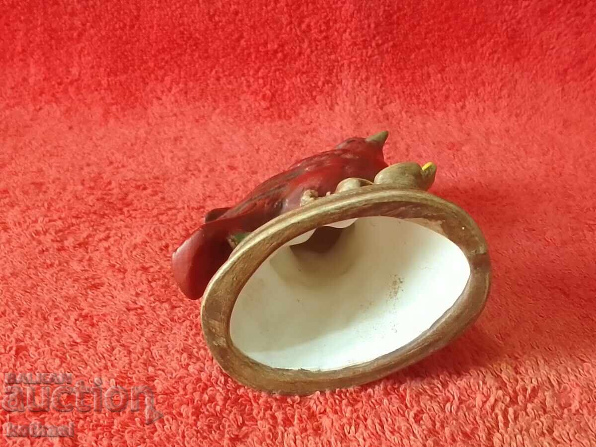 Old porcelain figure Bird Flower marked - 7 Old porcelain figure Bird Flower marked - 7