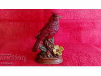 Figurină veche de porțelan marcată Floarea de pasăre