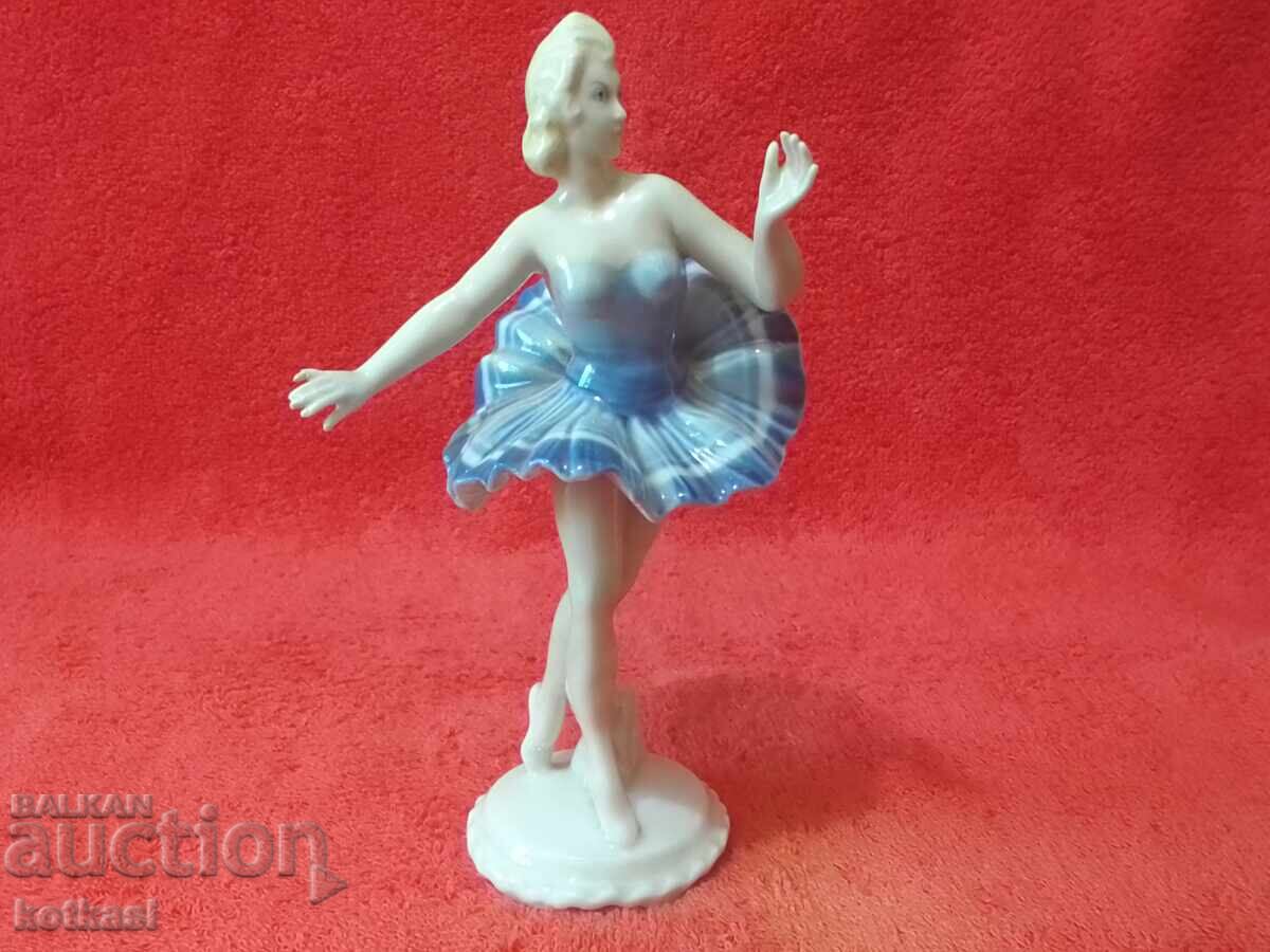 Old Porcelain Figure Germany Female Ballerina Karl Ens Old Porcelain Figure Germany Female Ballerina Karl Ens