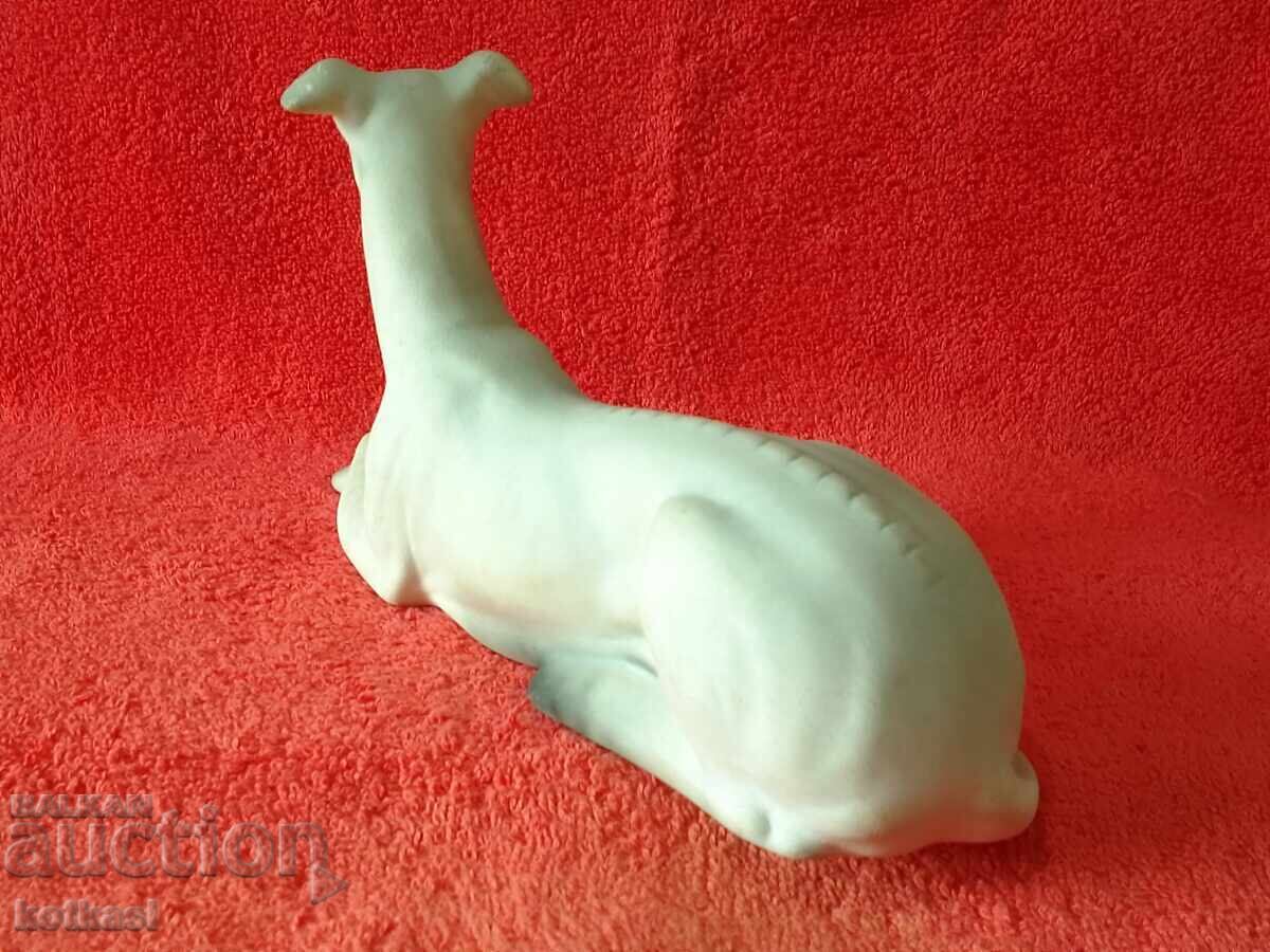 Old porcelain figure Dog marked - 5