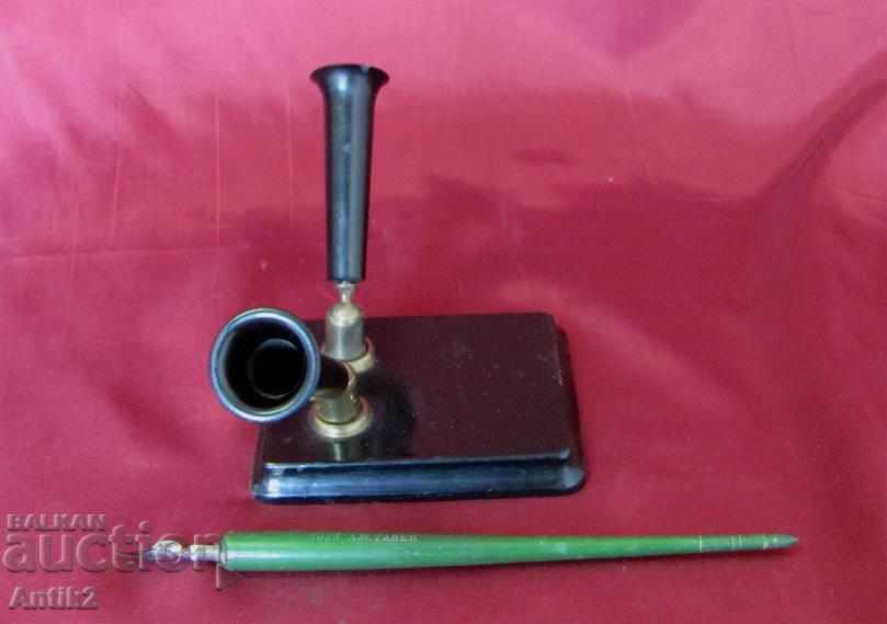 30's Art Deco Pen Holder - 6 30's Art Deco Pen Holder - 6