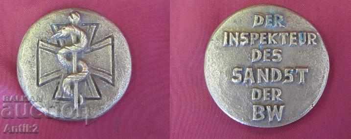Placă de bronz Star - Serviciu medical - Germania - 0,120gr.