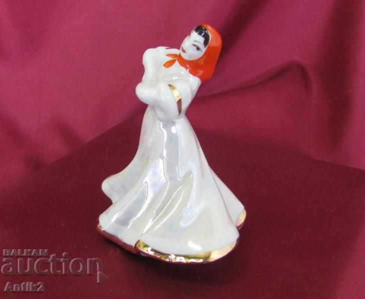 Auction  Old Porcelain Figure- Dancing Girl Russia