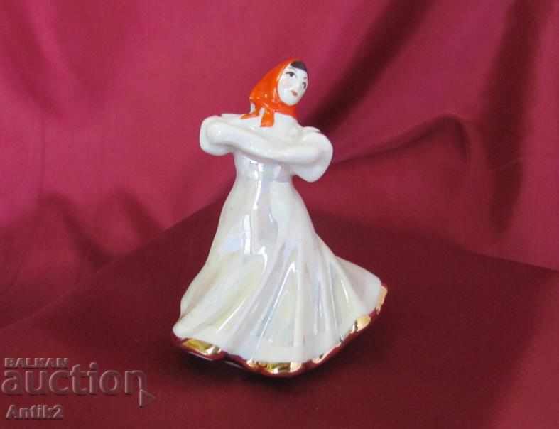 Old Porcelain Figure- Dancing Girl Russia - 7