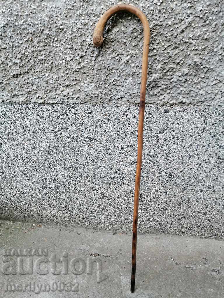 An old cane made of wood. of the 20th century