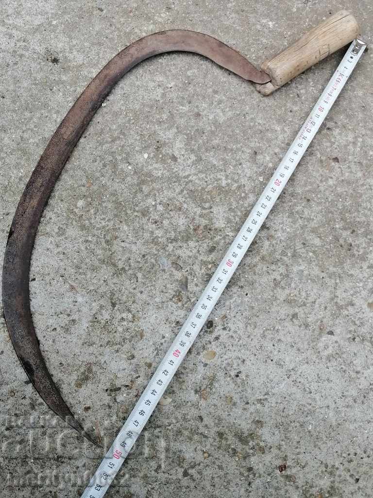 Auction  Old sickle, blade, wrought iron