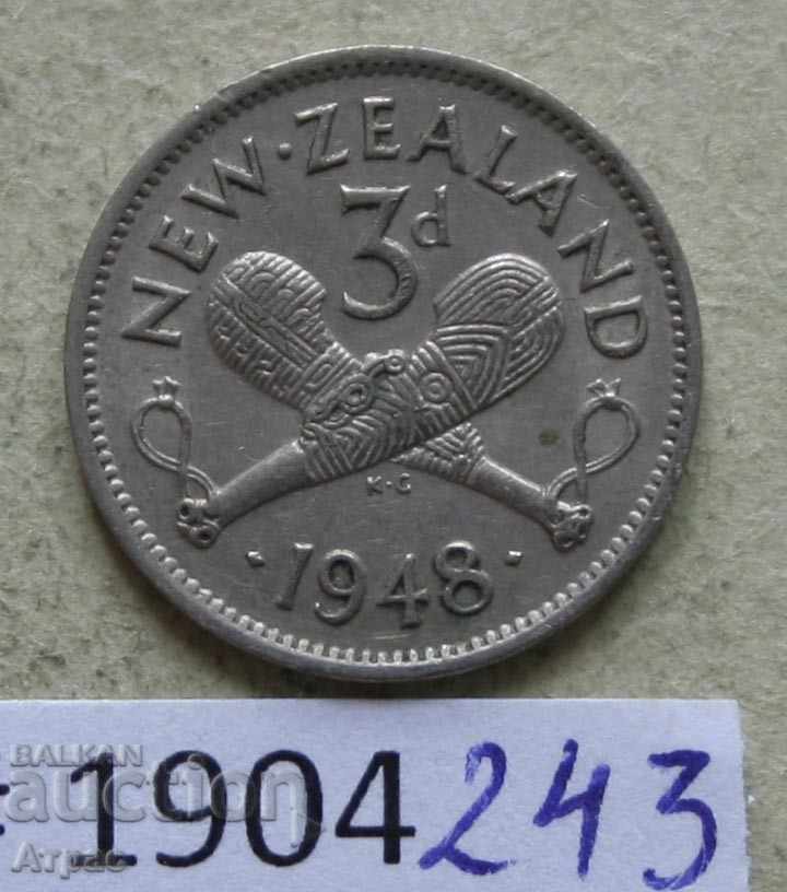3 пенса 1948   Нова Зеландия