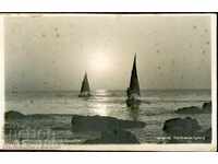 TRAVELED CARD - VARNA SUNRISE before 1945