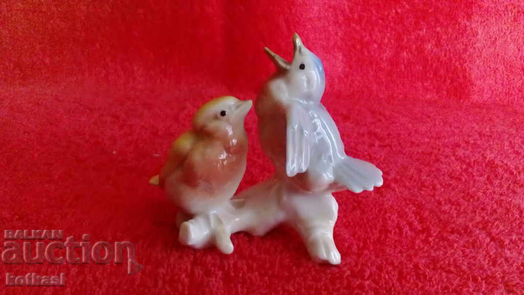 Veche figurină din porțelan German Birds marcat Karl Ens