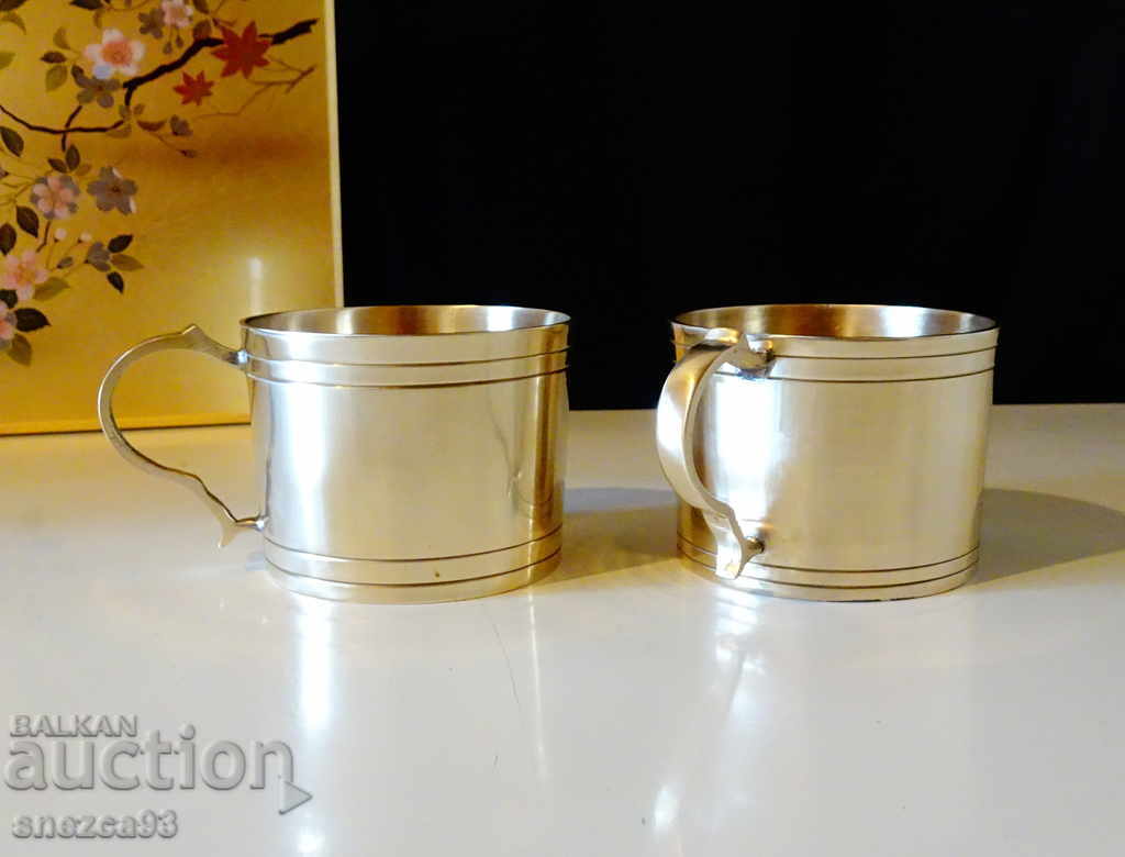 Massive German bronze cups, 2 pieces with price 24.00 BGN | € 12.27