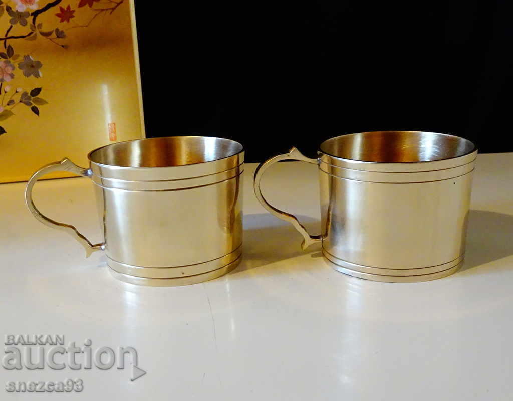 Auction  Massive German bronze cups, 2 pieces