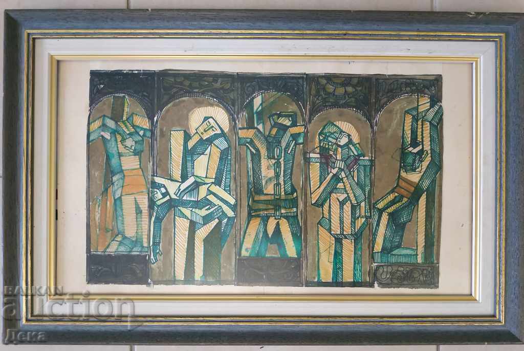 Emil Popgenchev, έργο Τοιχογραφίας Emil Popgenchev, έργο Τοιχογραφίας