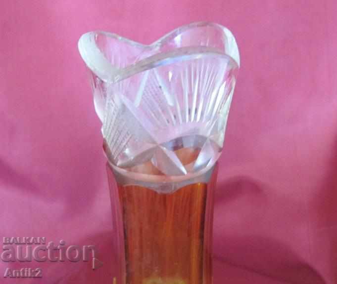30s Art Deco Crystal Vase - 5 30s Art Deco Crystal Vase - 5