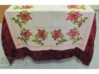 19th Century Hand Sewn Tablecloth